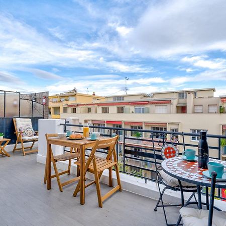 Top Floor Terrace - Dernier Etage Terrasse Cosy Ніцца Екстер'єр фото