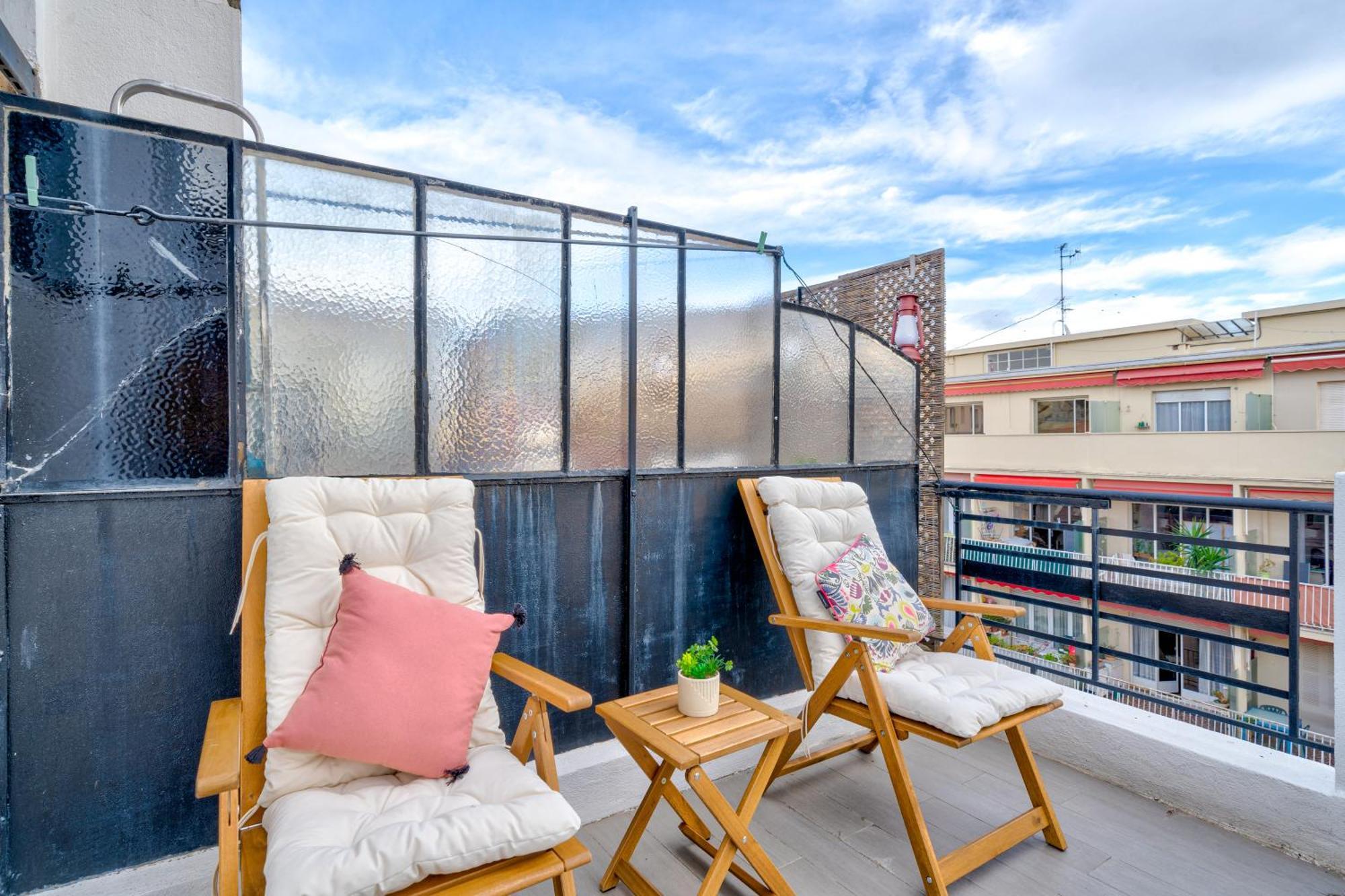Top Floor Terrace - Dernier Etage Terrasse Cosy Ніцца Екстер'єр фото